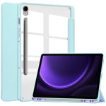 Custodia per tablet in pelle intelligente 3 pieghe in acrilico con slot per penna, For Samsung Galaxy Tab A11+, For Samsung Galaxy Tab S9 FE / S10 FE, For Samsung Galaxy Tab S10 FE+, For Samsung Galaxy Tab S9 FE+ / S10+