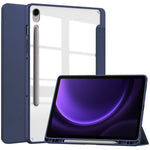 Custodia per tablet in pelle intelligente 3 pieghe in acrilico con slot per penna, For Samsung Galaxy Tab A11+, For Samsung Galaxy Tab S9 FE / S10 FE, For Samsung Galaxy Tab S10 FE+, For Samsung Galaxy Tab S9 FE+ / S10+
