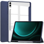 Custodia per tablet in pelle intelligente 3 pieghe in acrilico con slot per penna, For Samsung Galaxy Tab A11+, For Samsung Galaxy Tab S9 FE / S10 FE, For Samsung Galaxy Tab S10 FE+, For Samsung Galaxy Tab S9 FE+ / S10+