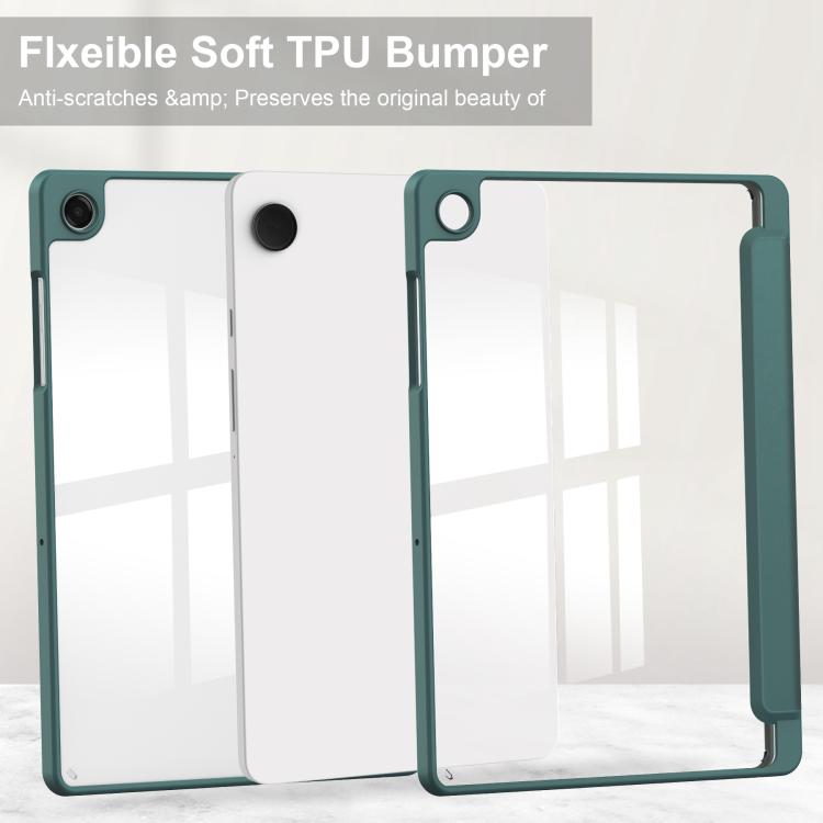 Custodia per tablet in pelle intelligente 3 pieghe in acrilico con slot per penna, For Samsung Galaxy Tab A11+, For Samsung Galaxy Tab S9 FE / S10 FE, For Samsung Galaxy Tab S10 FE+, For Samsung Galaxy Tab S9 FE+ / S10+