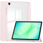 Custodia per tablet in pelle intelligente 3 pieghe in acrilico con slot per penna, For Samsung Galaxy Tab A11+, For Samsung Galaxy Tab S9 FE / S10 FE, For Samsung Galaxy Tab S10 FE+, For Samsung Galaxy Tab S9 FE+ / S10+