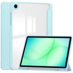 Custodia per tablet in pelle intelligente 3 pieghe in acrilico con slot per penna, For Samsung Galaxy Tab A11+, For Samsung Galaxy Tab S9 FE / S10 FE, For Samsung Galaxy Tab S10 FE+, For Samsung Galaxy Tab S9 FE+ / S10+