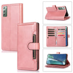 Custodia per telefono in pelle con slot per schede da polso, For Samsung Galaxy S21+ 5G, For Samsung Galaxy S21 Ultra 5G, For Samsung Galaxy Note20 Ultra, For Samsung Galaxy Note20