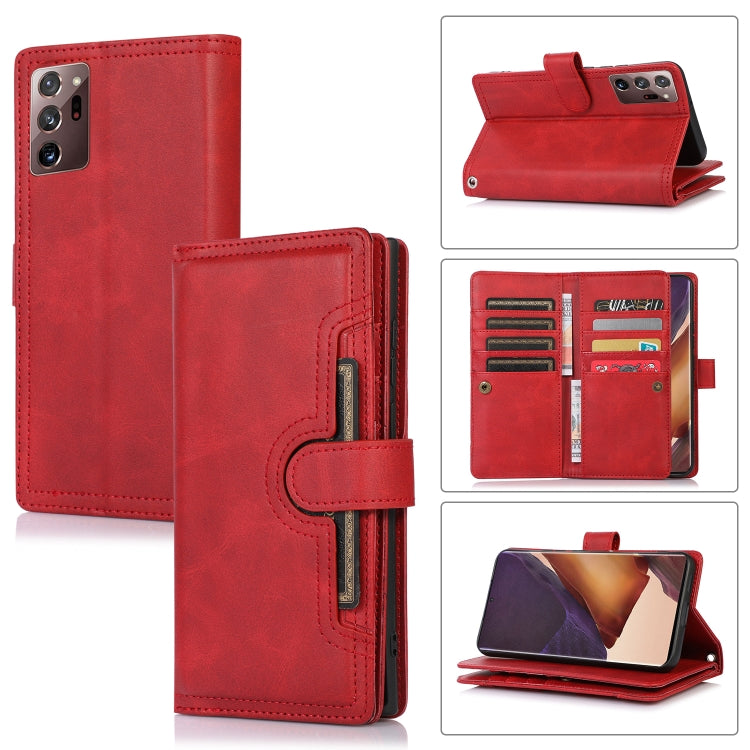Custodia per telefono in pelle con slot per schede da polso, For Samsung Galaxy S21+ 5G, For Samsung Galaxy S21 Ultra 5G, For Samsung Galaxy Note20 Ultra, For Samsung Galaxy Note20