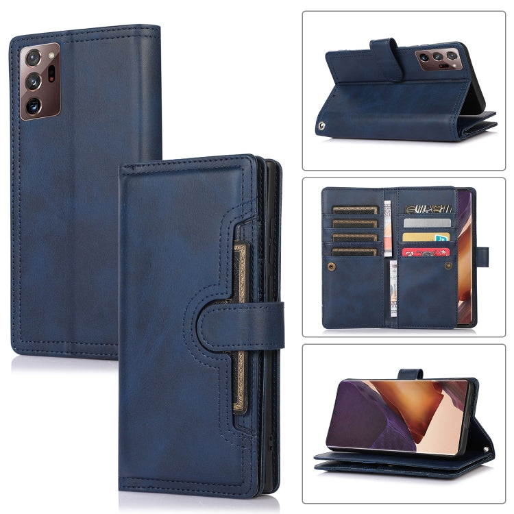 Custodia per telefono in pelle con slot per schede da polso, For Samsung Galaxy S21+ 5G, For Samsung Galaxy S21 Ultra 5G, For Samsung Galaxy Note20 Ultra, For Samsung Galaxy Note20