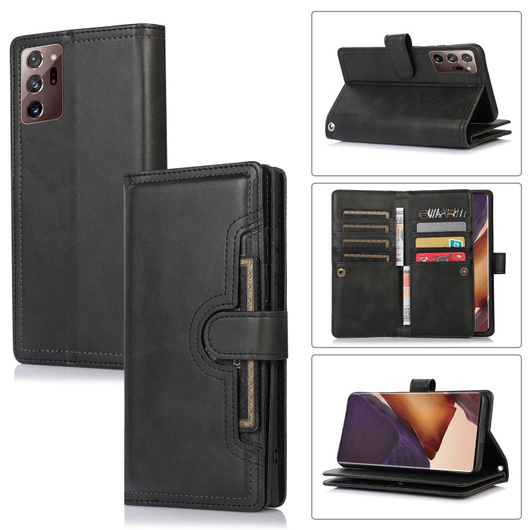 Custodia per telefono in pelle con slot per schede da polso, For Samsung Galaxy S21+ 5G, For Samsung Galaxy S21 Ultra 5G, For Samsung Galaxy Note20 Ultra, For Samsung Galaxy Note20