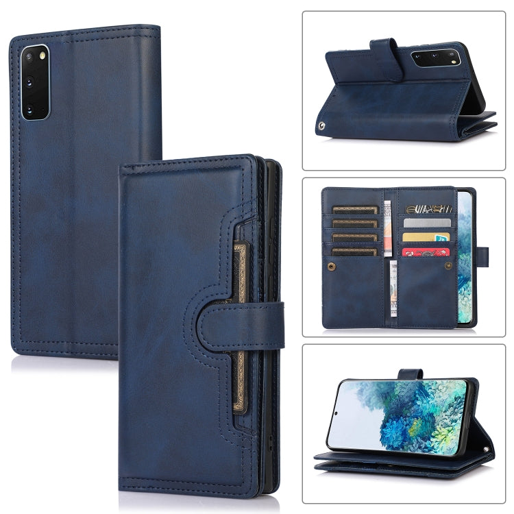 Custodia per telefono in pelle con slot per schede da polso, For Samsung Galaxy S20 Ultra, For Samsung Galaxy S20, For Samsung Galaxy S20+