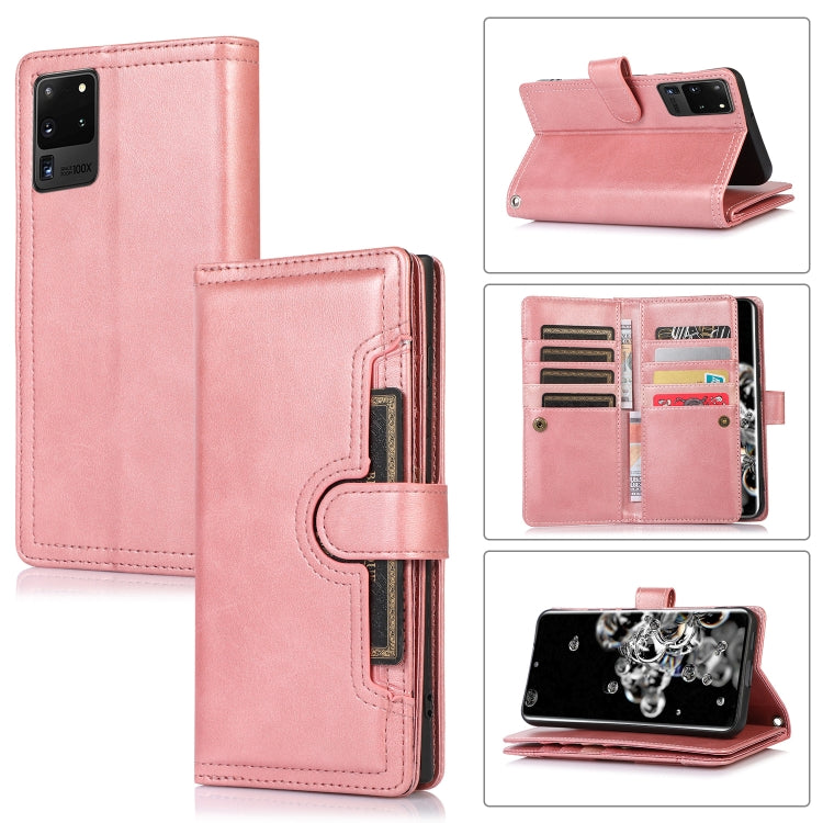 Custodia per telefono in pelle con slot per schede da polso, For Samsung Galaxy S20 Ultra, For Samsung Galaxy S20, For Samsung Galaxy S20+