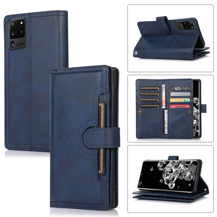 Custodia per telefono in pelle con slot per schede da polso, For Samsung Galaxy S20 Ultra, For Samsung Galaxy S20, For Samsung Galaxy S20+