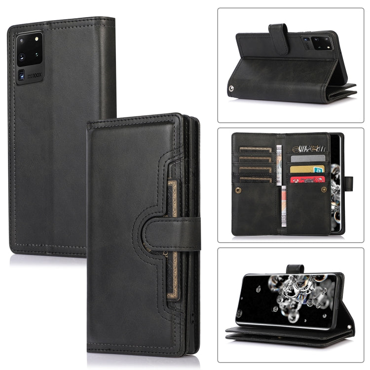 Custodia per telefono in pelle con slot per schede da polso, For Samsung Galaxy S20 Ultra, For Samsung Galaxy S20, For Samsung Galaxy S20+