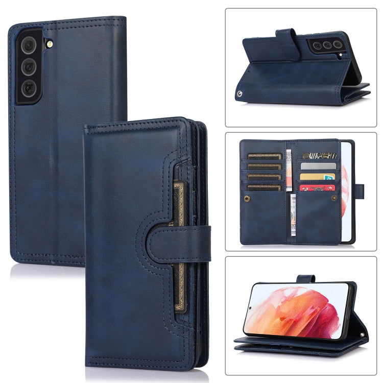 Custodia per telefono in pelle con slot per schede da polso, For Samsung Galaxy S22 Ultra 5G, For Samsung Galaxy S22+ 5G, For Samsung Galaxy S22 5G, For Samsung Galaxy S21 5G