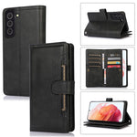 Custodia per telefono in pelle con slot per schede da polso, For Samsung Galaxy S22 Ultra 5G, For Samsung Galaxy S22+ 5G, For Samsung Galaxy S22 5G, For Samsung Galaxy S21 5G
