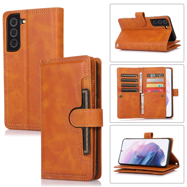 Custodia per telefono in pelle con slot per schede da polso, For Samsung Galaxy S21+ 5G, For Samsung Galaxy S21 Ultra 5G, For Samsung Galaxy Note20 Ultra, For Samsung Galaxy Note20