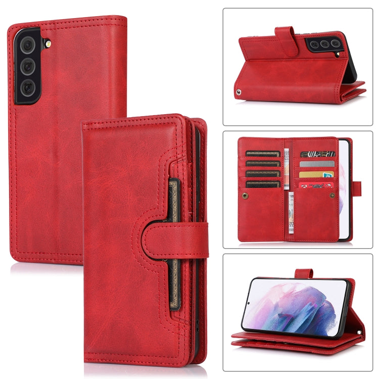 Custodia per telefono in pelle con slot per schede da polso, For Samsung Galaxy S21+ 5G, For Samsung Galaxy S21 Ultra 5G, For Samsung Galaxy Note20 Ultra, For Samsung Galaxy Note20