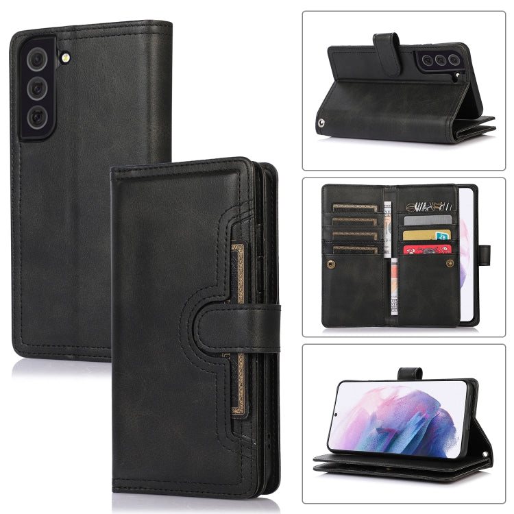 Custodia per telefono in pelle con slot per schede da polso, For Samsung Galaxy S21+ 5G, For Samsung Galaxy S21 Ultra 5G, For Samsung Galaxy Note20 Ultra, For Samsung Galaxy Note20
