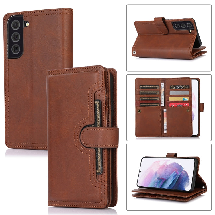 Custodia per telefono in pelle con slot per schede da polso, For Samsung Galaxy S21+ 5G, For Samsung Galaxy S21 Ultra 5G, For Samsung Galaxy Note20 Ultra, For Samsung Galaxy Note20
