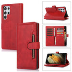 Custodia per telefono in pelle con slot per schede da polso, For Samsung Galaxy S21+ 5G, For Samsung Galaxy S21 Ultra 5G, For Samsung Galaxy Note20 Ultra, For Samsung Galaxy Note20