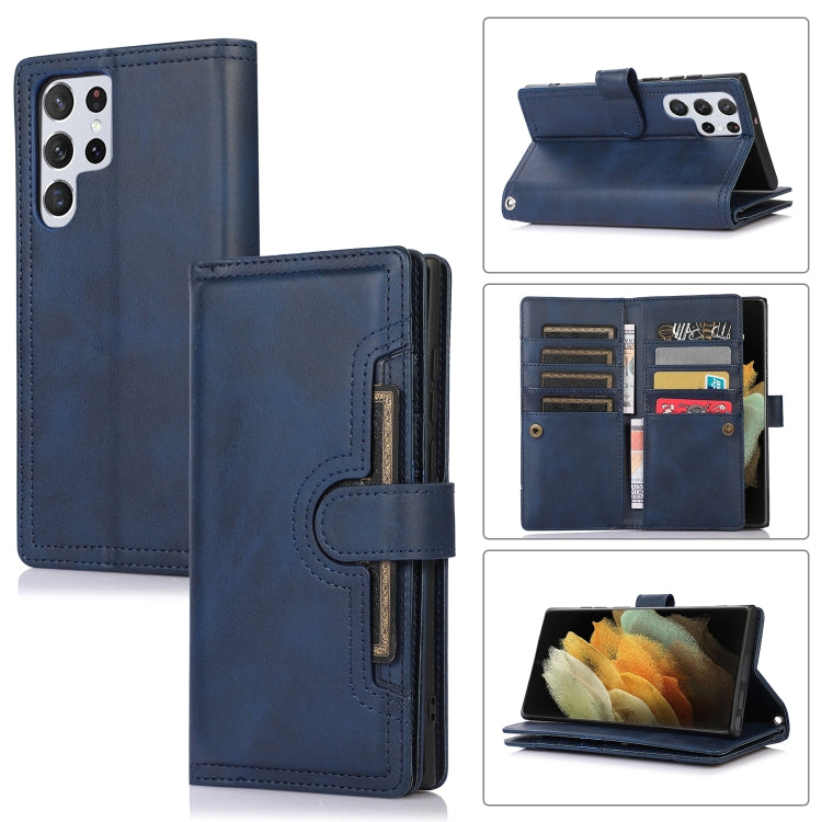Custodia per telefono in pelle con slot per schede da polso, For Samsung Galaxy S21+ 5G, For Samsung Galaxy S21 Ultra 5G, For Samsung Galaxy Note20 Ultra, For Samsung Galaxy Note20
