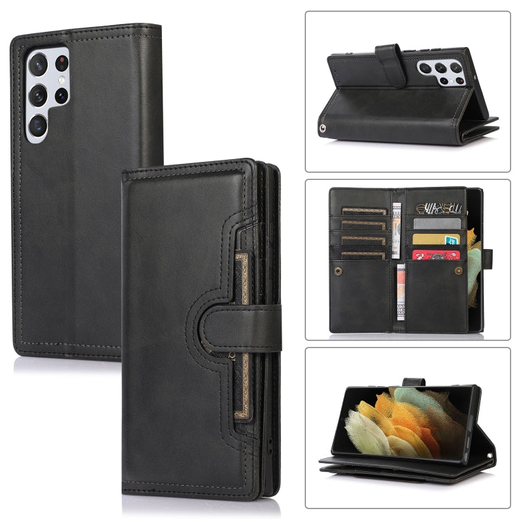 Custodia per telefono in pelle con slot per schede da polso, For Samsung Galaxy S21+ 5G, For Samsung Galaxy S21 Ultra 5G, For Samsung Galaxy Note20 Ultra, For Samsung Galaxy Note20