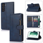 Custodia per telefono in pelle con slot per schede da polso, For Samsung Galaxy S22 Ultra 5G, For Samsung Galaxy S22+ 5G, For Samsung Galaxy S22 5G, For Samsung Galaxy S21 5G