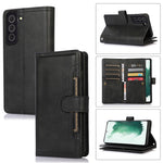 Custodia per telefono in pelle con slot per schede da polso, For Samsung Galaxy S22 Ultra 5G, For Samsung Galaxy S22+ 5G, For Samsung Galaxy S22 5G, For Samsung Galaxy S21 5G