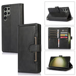 Custodia per telefono in pelle con slot per schede da polso, For Samsung Galaxy S24 5G, For Samsung Galaxy S23 Ultra 5G, For Samsung Galaxy S23+ 5G, For Samsung Galaxy S23 5G