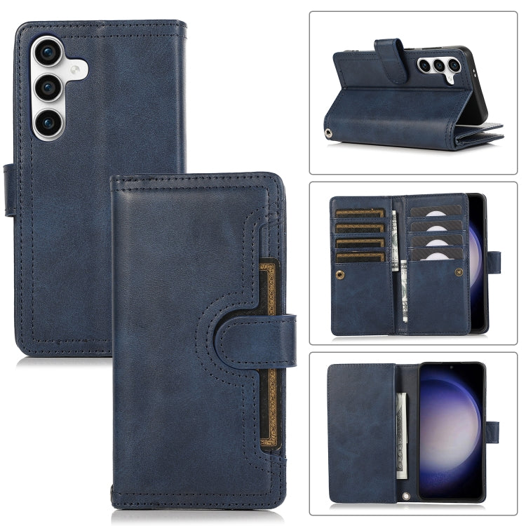 Custodia per telefono in pelle con slot per schede da polso, For Samsung Galaxy S24 5G, For Samsung Galaxy S23 Ultra 5G, For Samsung Galaxy S23+ 5G, For Samsung Galaxy S23 5G