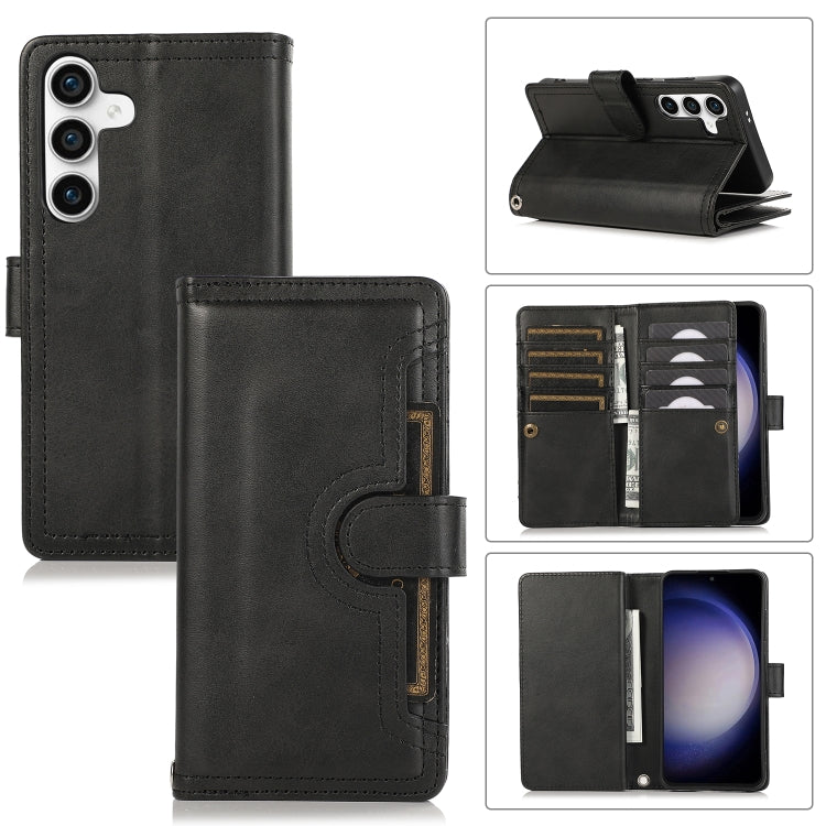 Custodia per telefono in pelle con slot per schede da polso, For Samsung Galaxy S24 5G, For Samsung Galaxy S23 Ultra 5G, For Samsung Galaxy S23+ 5G, For Samsung Galaxy S23 5G