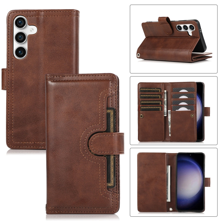 Custodia per telefono in pelle con slot per schede da polso, For Samsung Galaxy S24 5G, For Samsung Galaxy S23 Ultra 5G, For Samsung Galaxy S23+ 5G, For Samsung Galaxy S23 5G