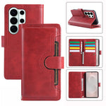 Custodia per telefono in pelle con slot per schede da polso, For Samsung Galaxy S26 Edge 5G, For Samsung Galaxy S26 Ultra 5G, For Samsung Galaxy S24 Ultra 5G, For Samsung Galaxy S24+ 5G
