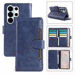 Custodia per telefono in pelle con slot per schede da polso, For Samsung Galaxy S26 Edge 5G, For Samsung Galaxy S26 Ultra 5G, For Samsung Galaxy S24 Ultra 5G, For Samsung Galaxy S24+ 5G