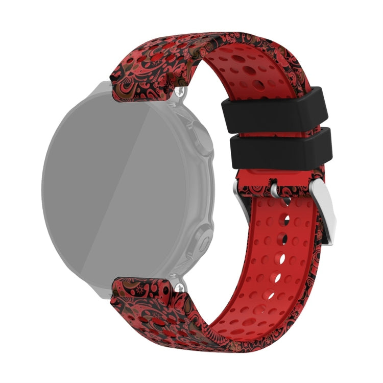 Per Garmin Forerunner 220/230/235/735XT / S20 cinturino da polso di ricambio in silicone con stampa