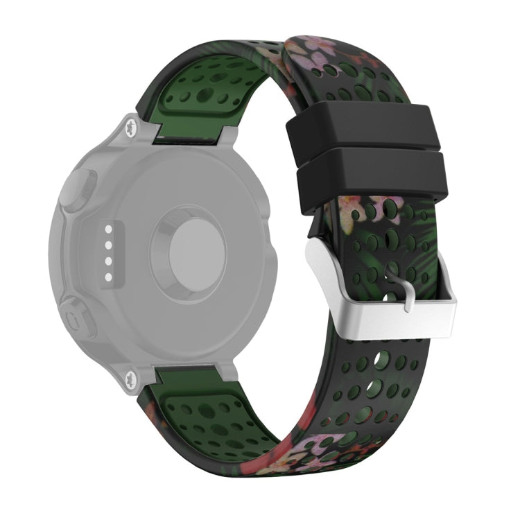 Per Garmin Forerunner 220/230/235/735XT / S20 cinturino da polso di ricambio in silicone con stampa