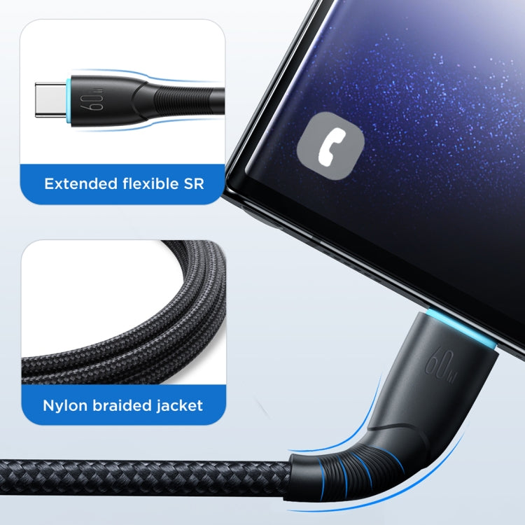 Cavo USB-C Type-C 60W ricarica rapida 1 metro nylon