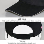 Berretto da baseball luminoso a LED Cappello da sole fluorescente da esterno maschile, stile: ricaricabile, Black Hat Red Light, Black Hat Orange Light, Black  Hat Yellow Light, Black Hat Green Light, Black Hat Blue Light, Black Hat White Light        ...