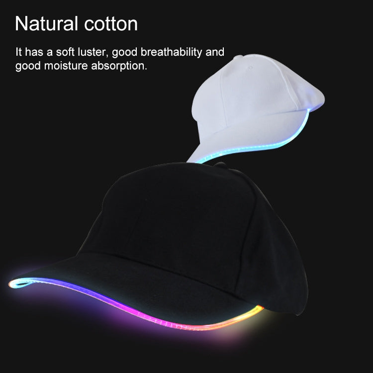 Berretto da baseball luminoso a LED Cappello da sole fluorescente da esterno maschile, stile: ricaricabile, Black Hat Red Light, Black Hat Orange Light, Black  Hat Yellow Light, Black Hat Green Light, Black Hat Blue Light, Black Hat White Light        ...
