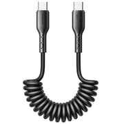 JOYROOM SA38-CC3 Cavo dati di ricarica rapida a spirale da USB-C/Type-C a USB-C/Type-C da 60 W, USB-C / Type-C to USB-C / Type-C