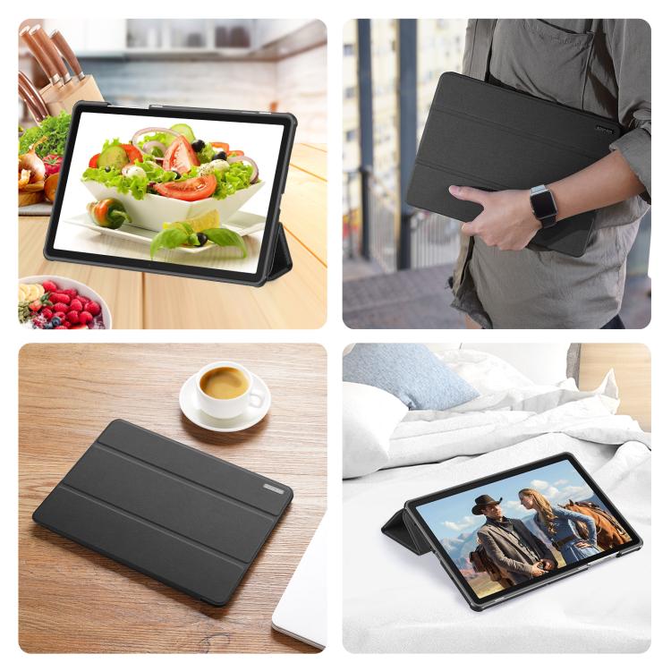 Custodia per tablet in pelle con vibrazione magnetica serie DUX DUCIS Domo, For Samsung Galaxy Tab A11+ / A9+, For Samsung Galaxy Tab A9/A11, For Samsung Galaxy Tab S9 FE / S10 FE, For Samsung Galaxy Tab S10 FE+, For Samsung Galaxy Tab S10+            ...