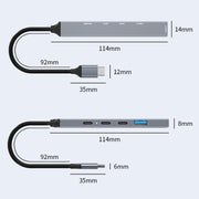 ADS-809 PD Docking station multifunzionale con porta USB-C/Type-C 5 in 1 da 100 W, PD 100W 5 in 1