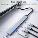Docking station multifunzione USB-C 5 in 1 100W PD