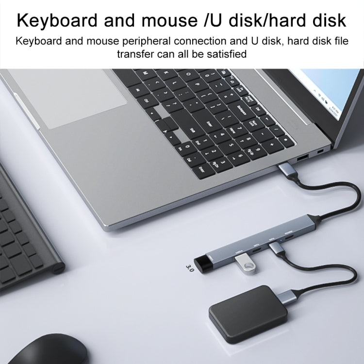 Docking station multifunzione USB-C 5 in 1 100W PD