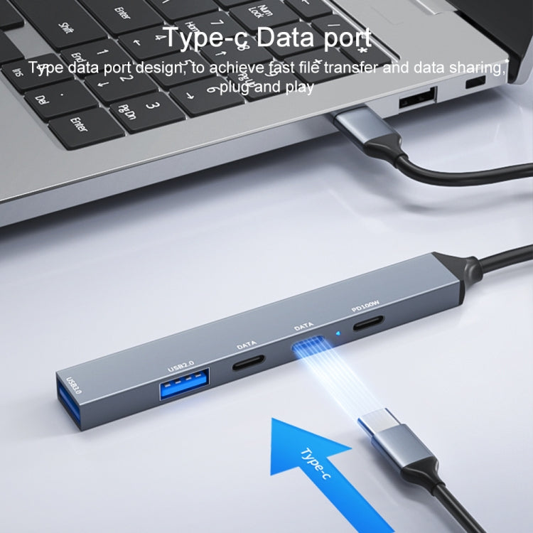 Docking station multifunzione USB-C 5 in 1 100W PD