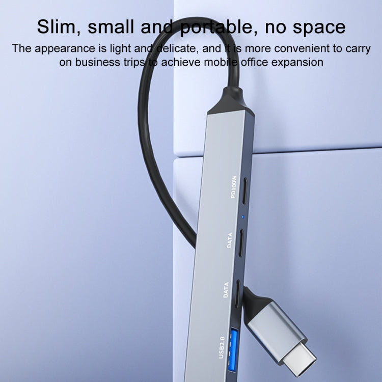 Docking station multifunzione USB-C 5 in 1 100W PD