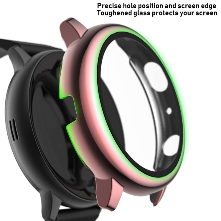 Placca custodia protettiva per PC con pellicola in vetro temperato, For Samsung Galaxy Watch Active 2 40mm, For Samsung Galaxy Watch Active 2 44mm