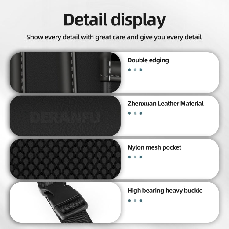 3054 Borsa portaoggetti per console centrale auto in pelle Napa Texture, 3054 (Olive Green), 3054 (Black), 3054 (Grey), 3054 (Brown)