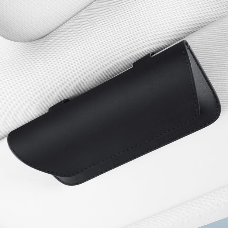Borsa porta occhiali per auto in pelle Napa 20x9,5x4 cm
