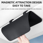 Borsa porta occhiali per auto in pelle Napa 20x9,5x4 cm