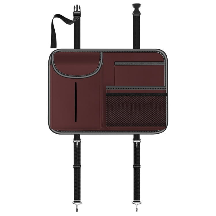 3087 Borsa portaoggetti per schienale del sedile auto in pelle Napa Texture, 3087 (Red), 3087 (Black), 3087 (Grey), 3087 (Brown)