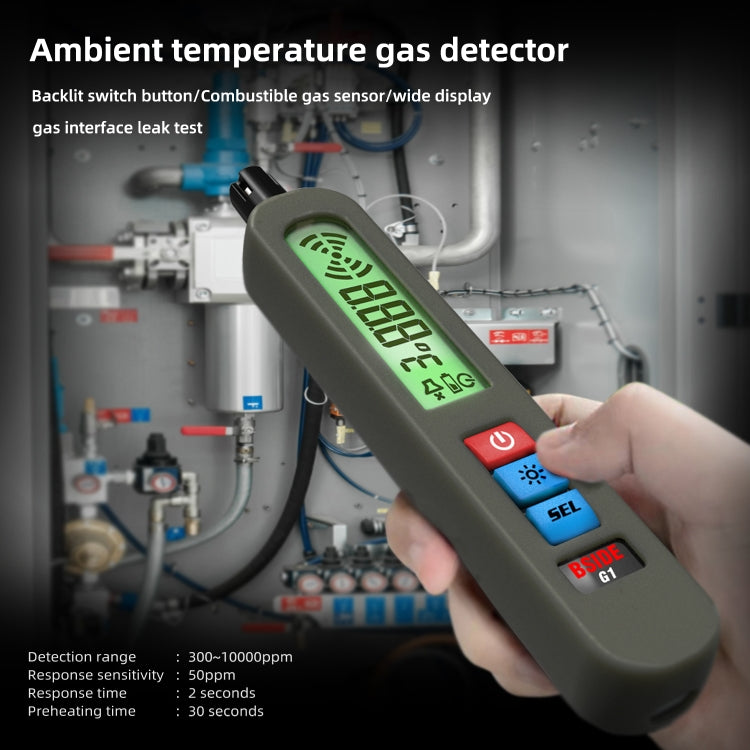 Rilevatore gas combustibile portatile ricaricabile BSIDE G1