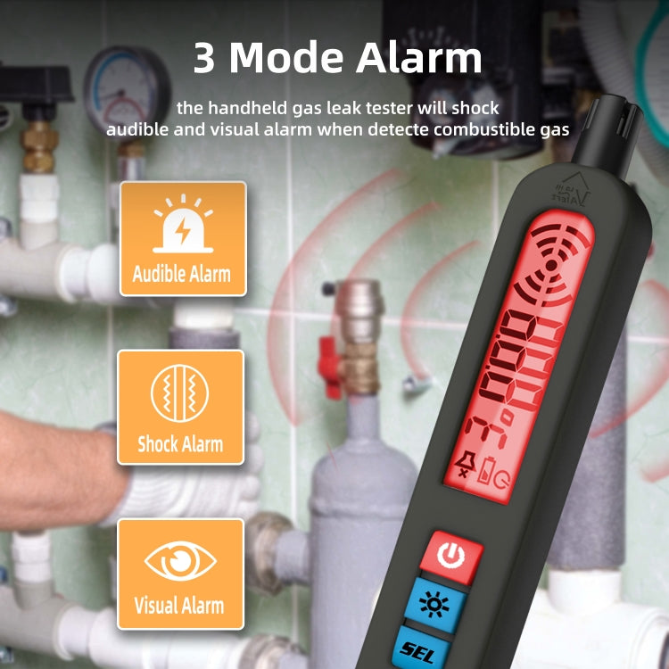 Rilevatore gas combustibile portatile ricaricabile BSIDE G1